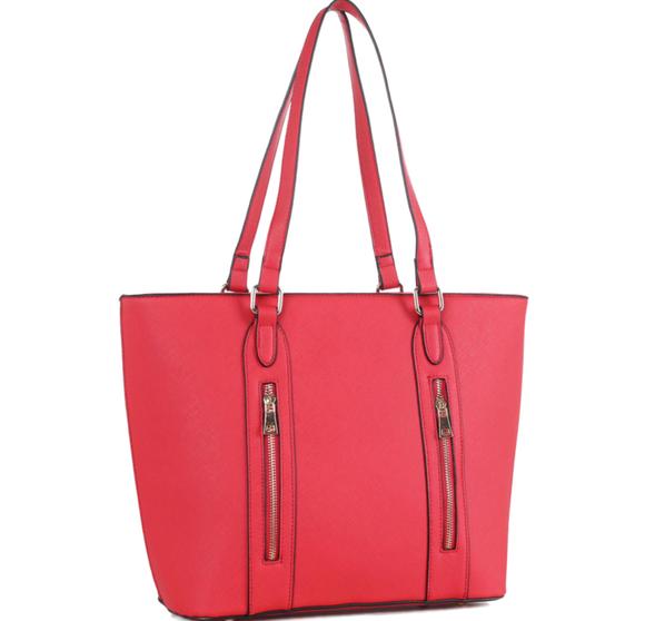 Fashion Saffiano Zip 3-in-1 Shopper Set - Picture 3 of 5